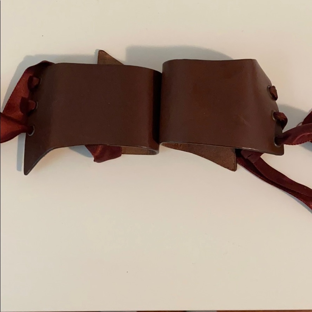 Sportmax leather cuff Braclet